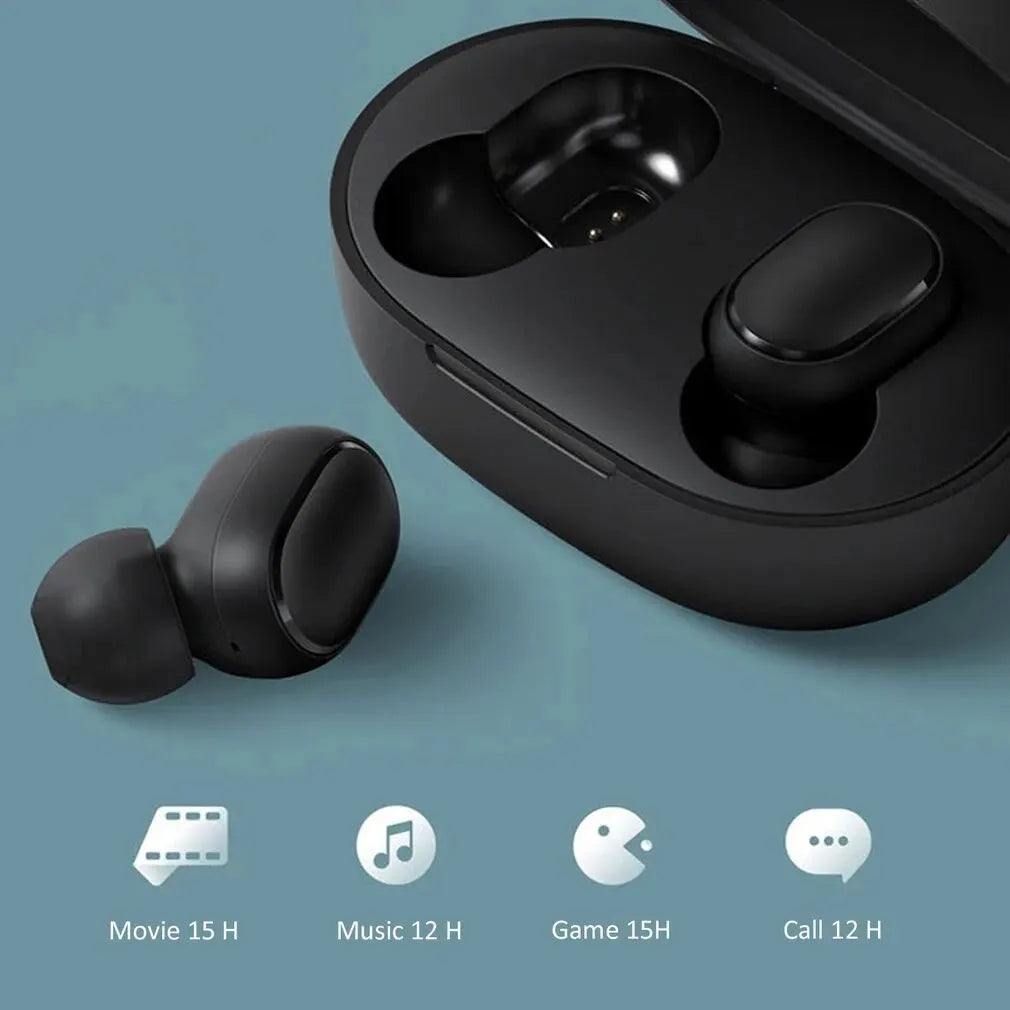 Fones de ouvido sem fio TWS A6S Bluetooth com cancelamento de ruído Fone de ouvido Bluetooth com microfone para Huawei Xiaomi Redmi